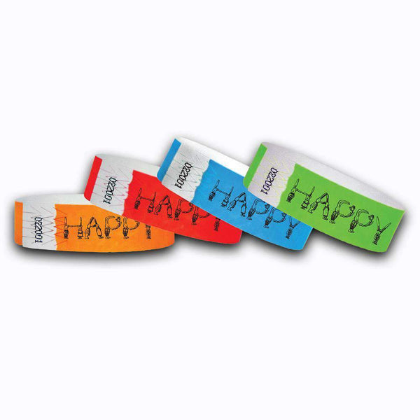 3/4 Happy Easter  Tyvek Wristbands