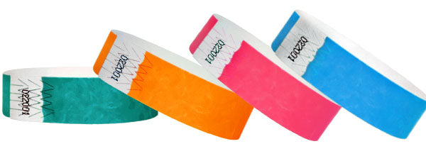 3/4 Tyvek Wristband Solid Colors 500 Box