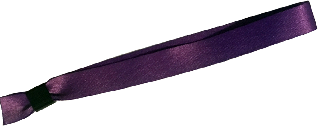 Purple Cloth Wristbands Solid Color No Print