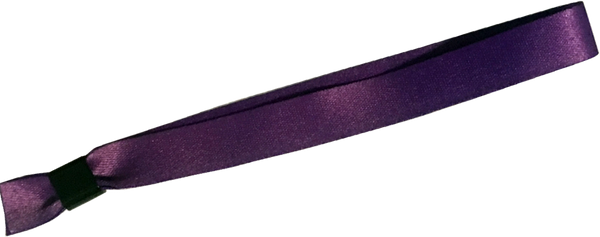 Purple Cloth Wristbands Solid Color No Print