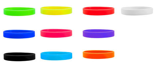 Silicone Wristbands Solid Colors
