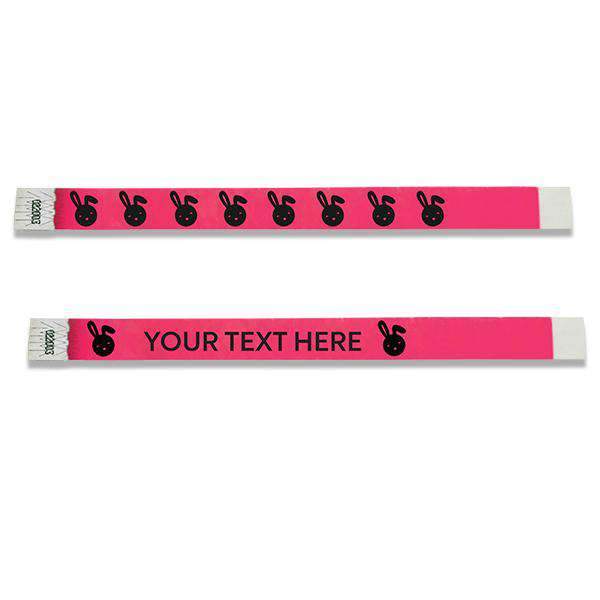 3/4 Floppy Bunny  Tyvek Wristbands