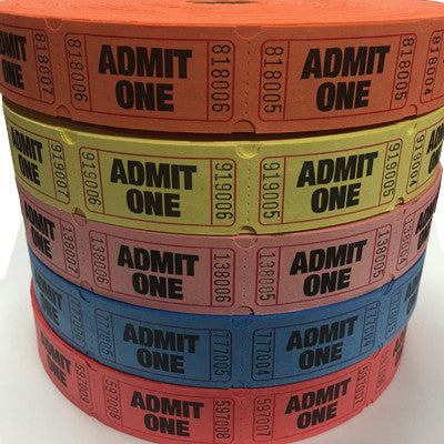 Admit One Tickets Roll Of 2000