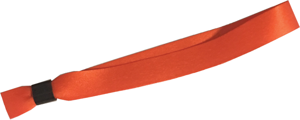 Orange Cloth Wristbands Solid Color No Print