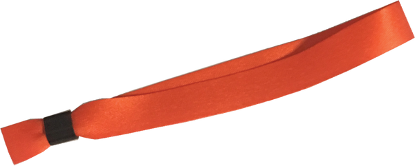 Orange Cloth Wristbands Solid Color No Print